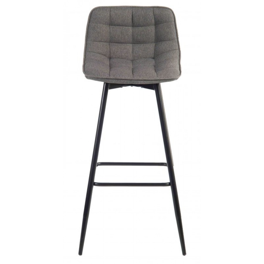 Quilt Upholstered Fabric Barstool